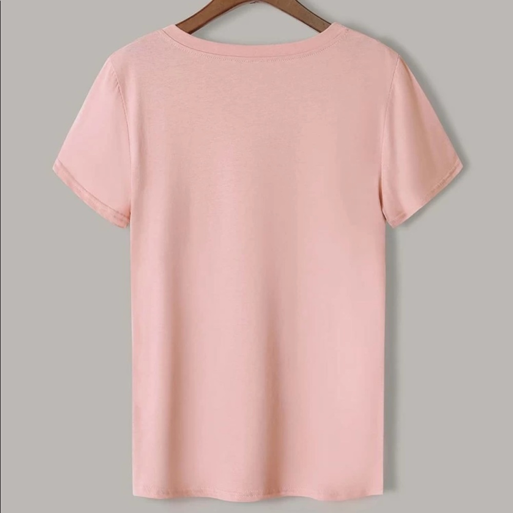 BLESSED graphic print tee pink - Picture 2 of 2